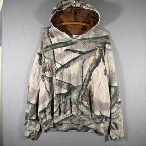 Vintage Mossy Oak Camo Browning Hoodie Streetwear Skater